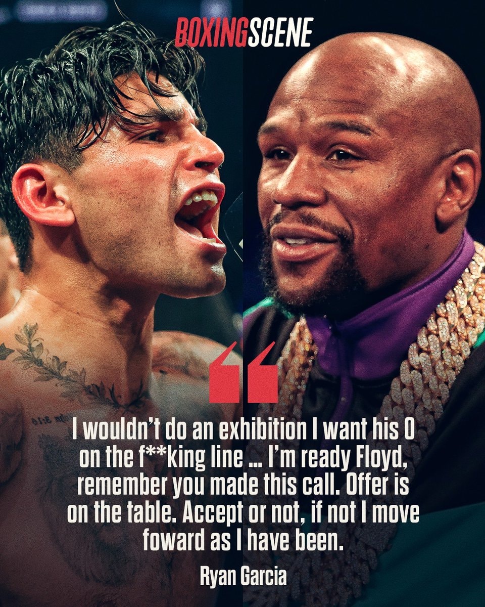 Ryan Garcia claims Floyd Mayweather fight offer