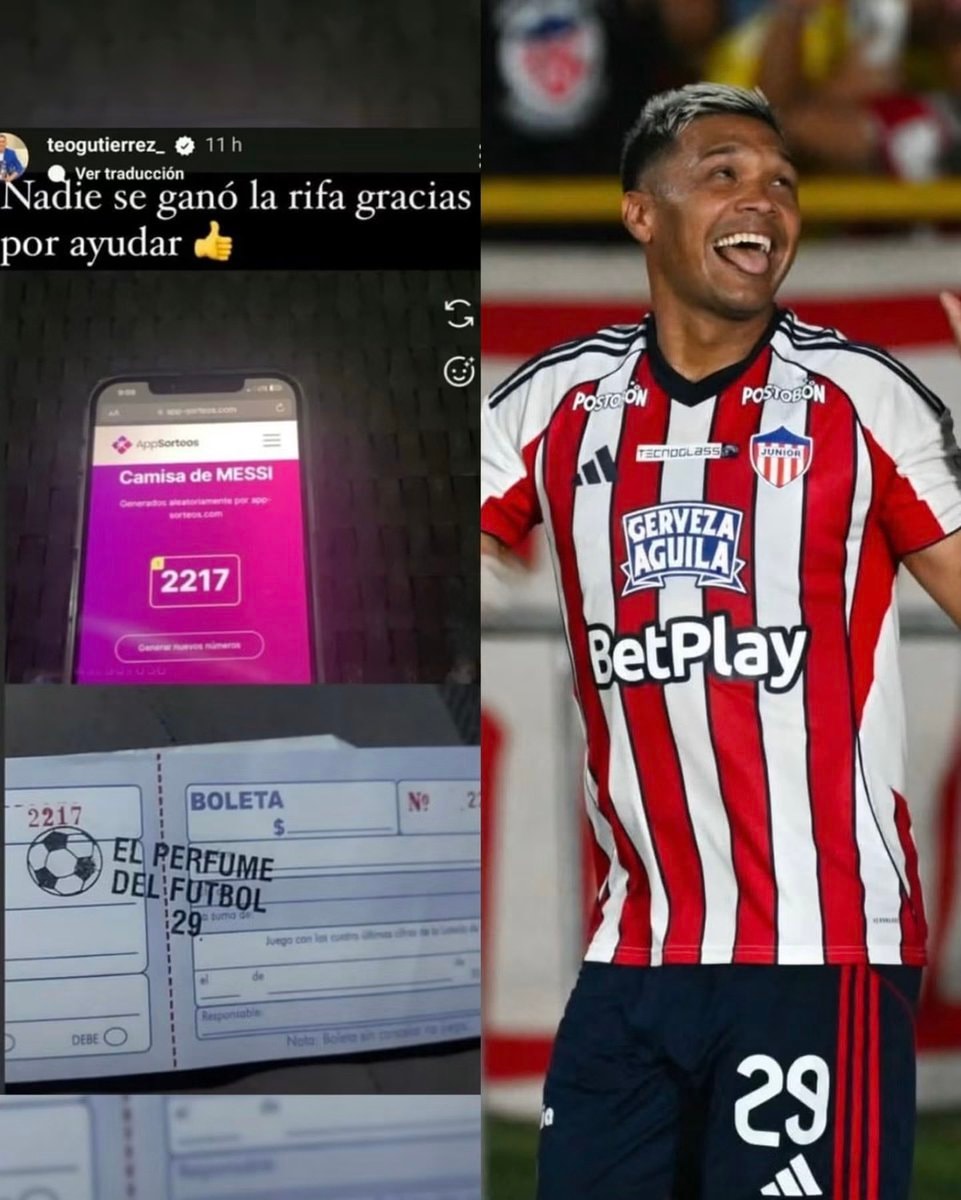 Theofilo Gutiérrez Messi raffle