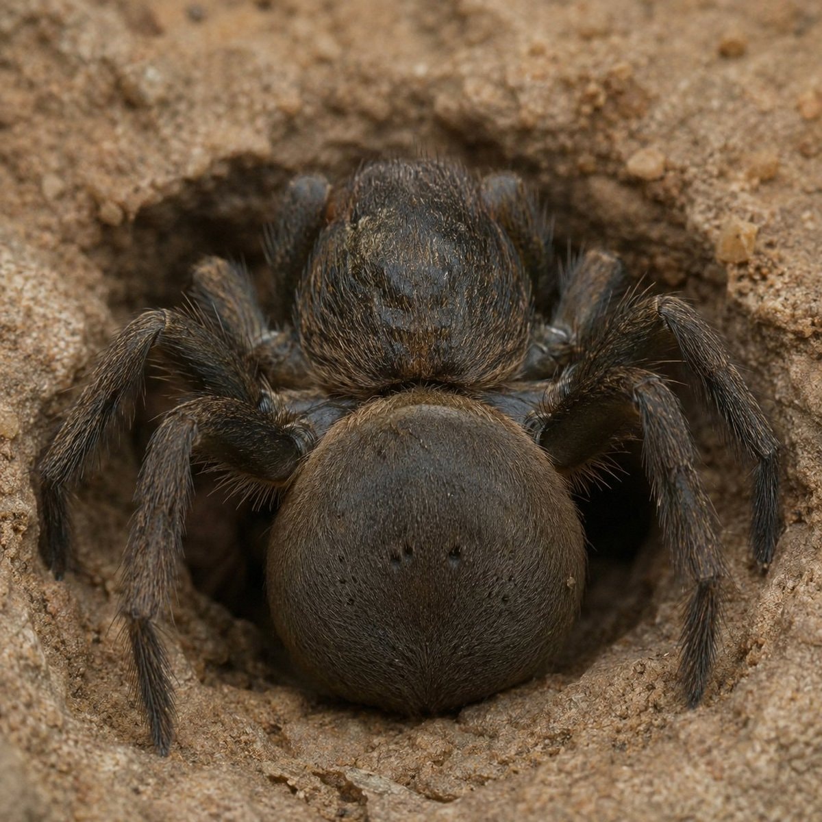 Spider uses butt as shield (photo 2 of 2)