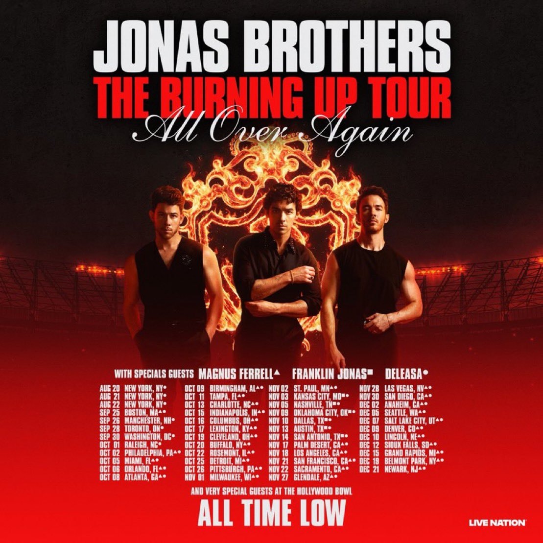 Jonas Brothers Burning Up Tour