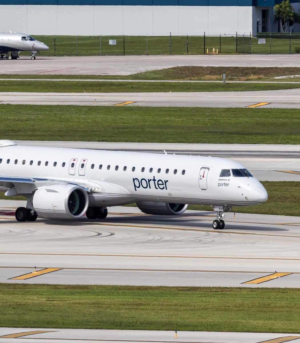 Porter Airlines jet on tarmac