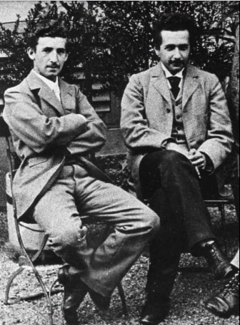 Albert Einstein and Marcel Grossmann portrait