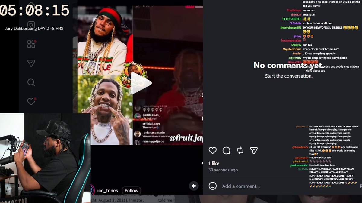 6ix9ine confronts Akademiks about Lil Durk 6ix9ine confronts Akademiks about Lil Durk