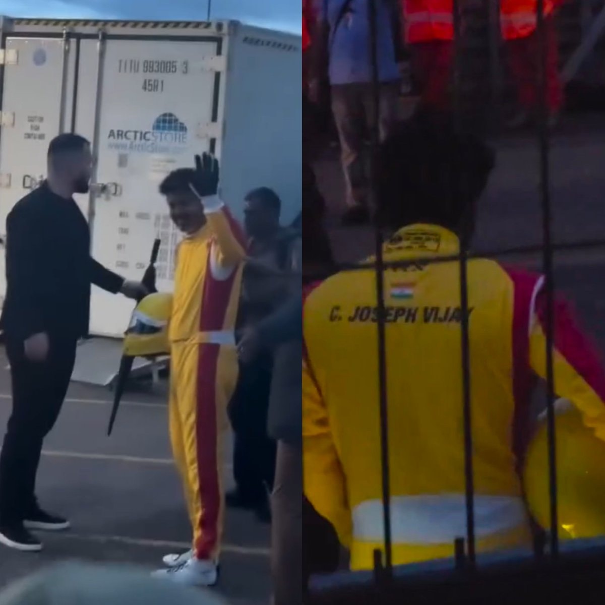 CM Vijay racing suit