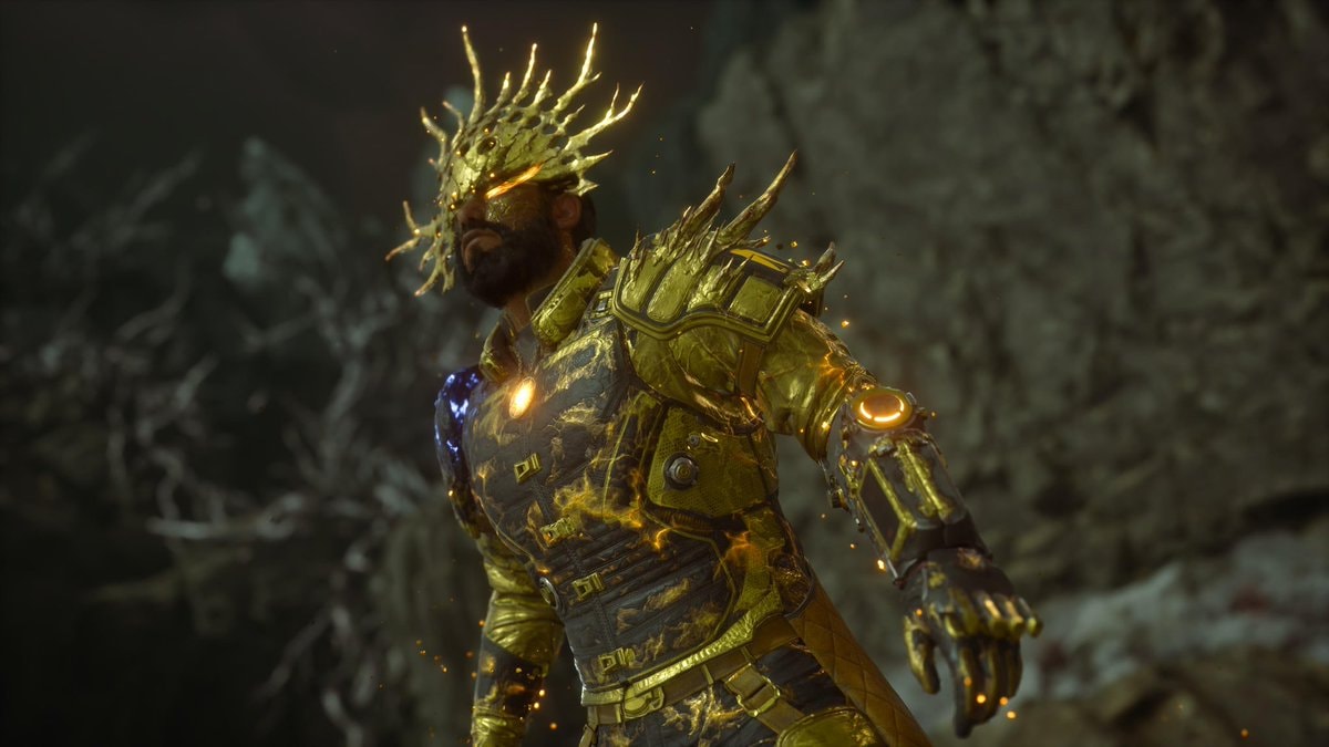 spiky golden mask moment (photo 2 of 3)