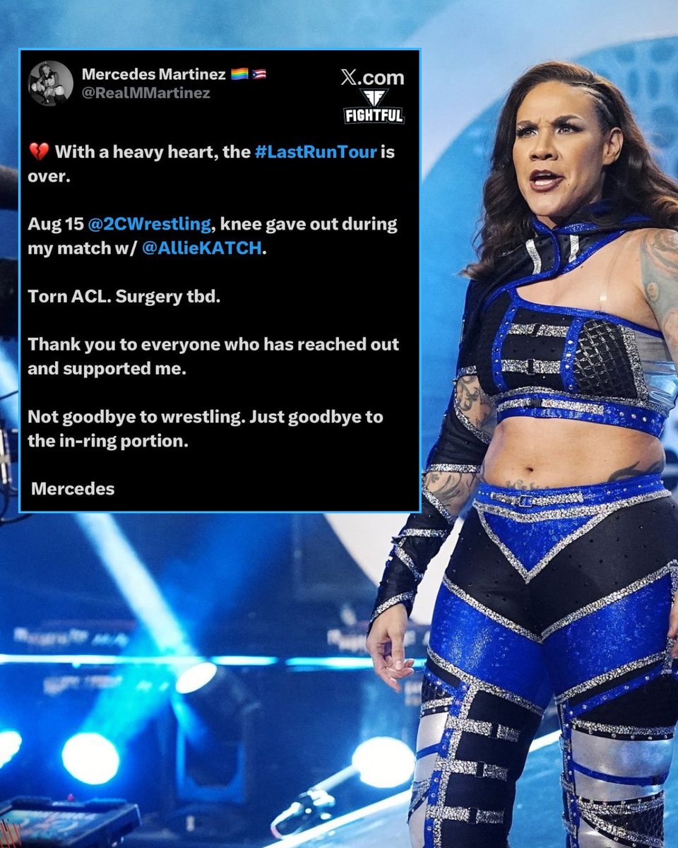 Mercedes Martinez torn ACL career update Mercedes Martinez torn ACL career update
