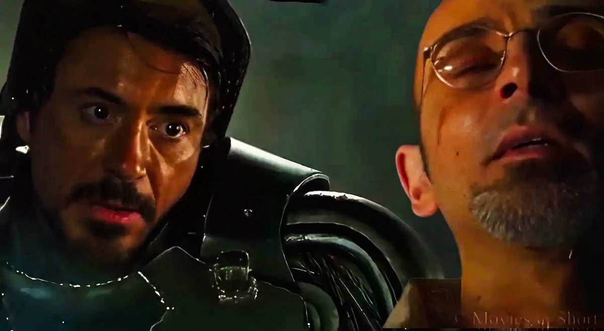 Tony Stark and Yinsen cave scene