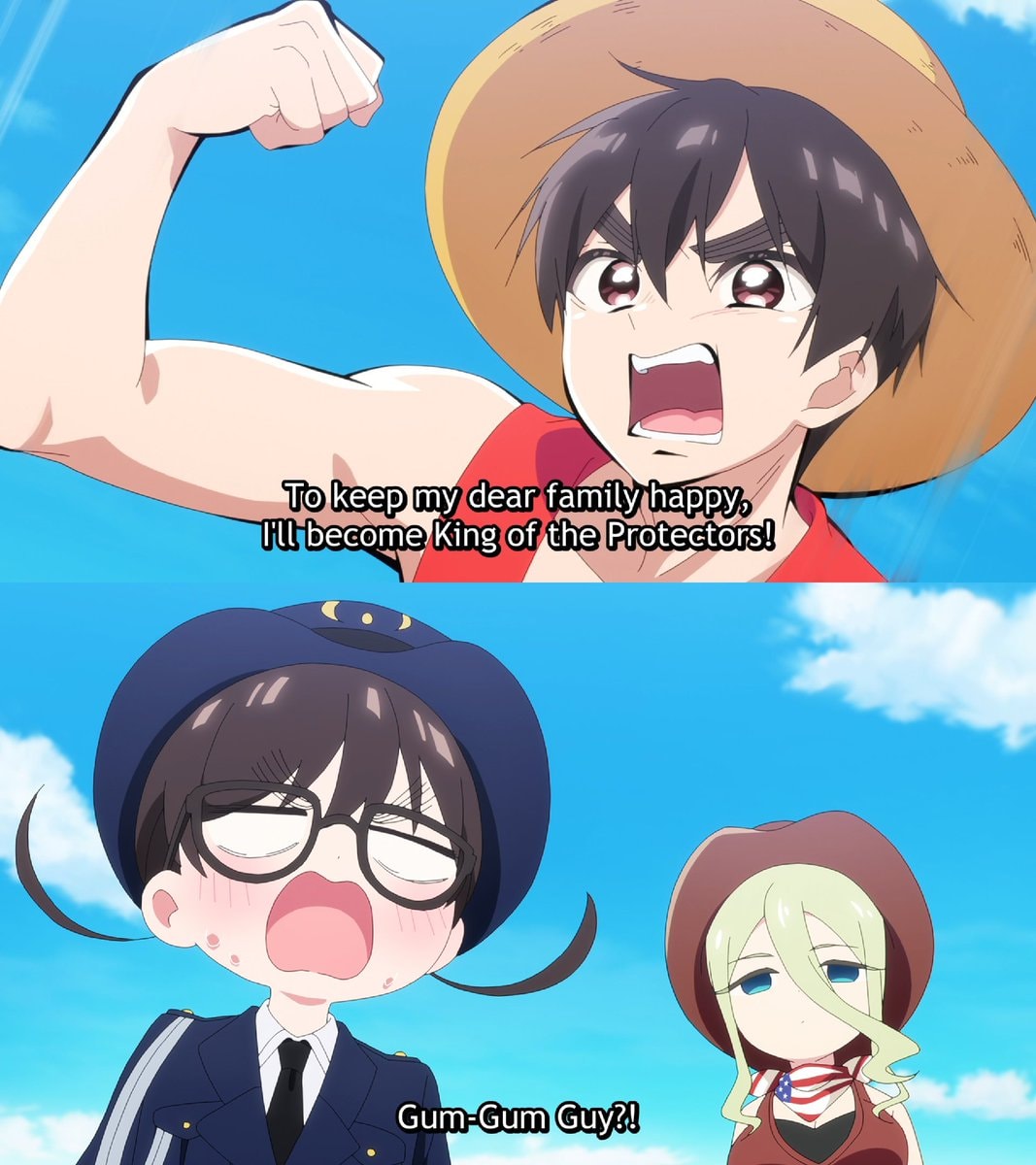 The 100 Girlfriends Season 3 Luffy reference
