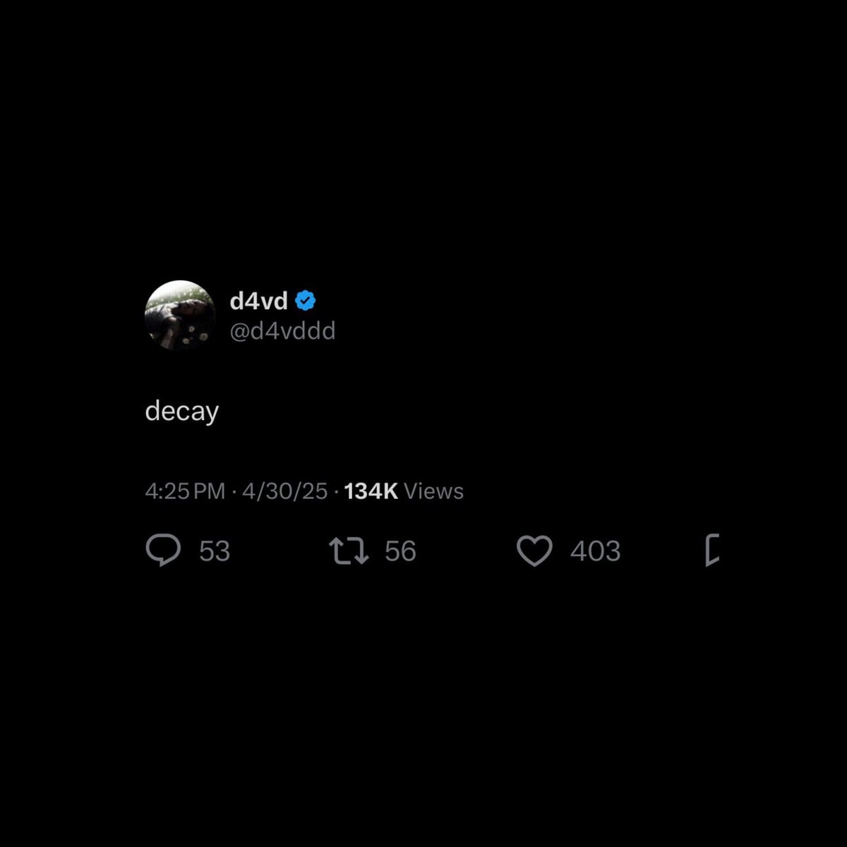d4vd decay tweet (photo 2 of 2)