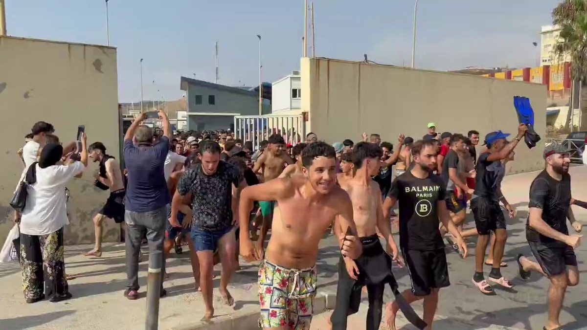 Ceuta border fences opened amid migrant surge