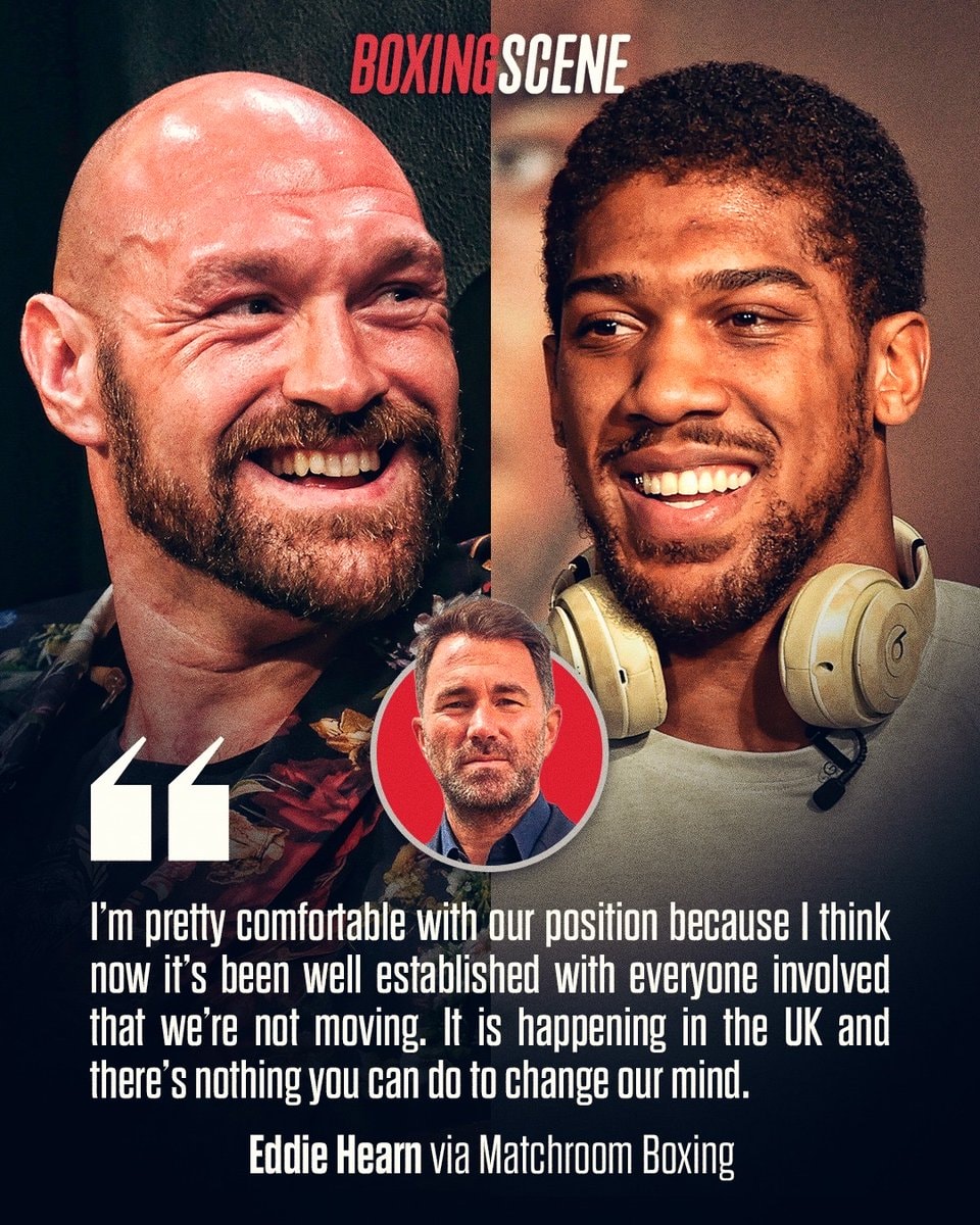 Anthony Joshua Tyson Fury UK