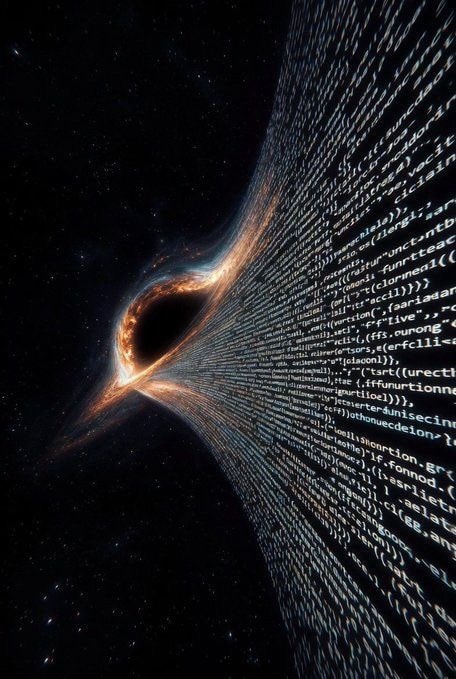 black hole in space
