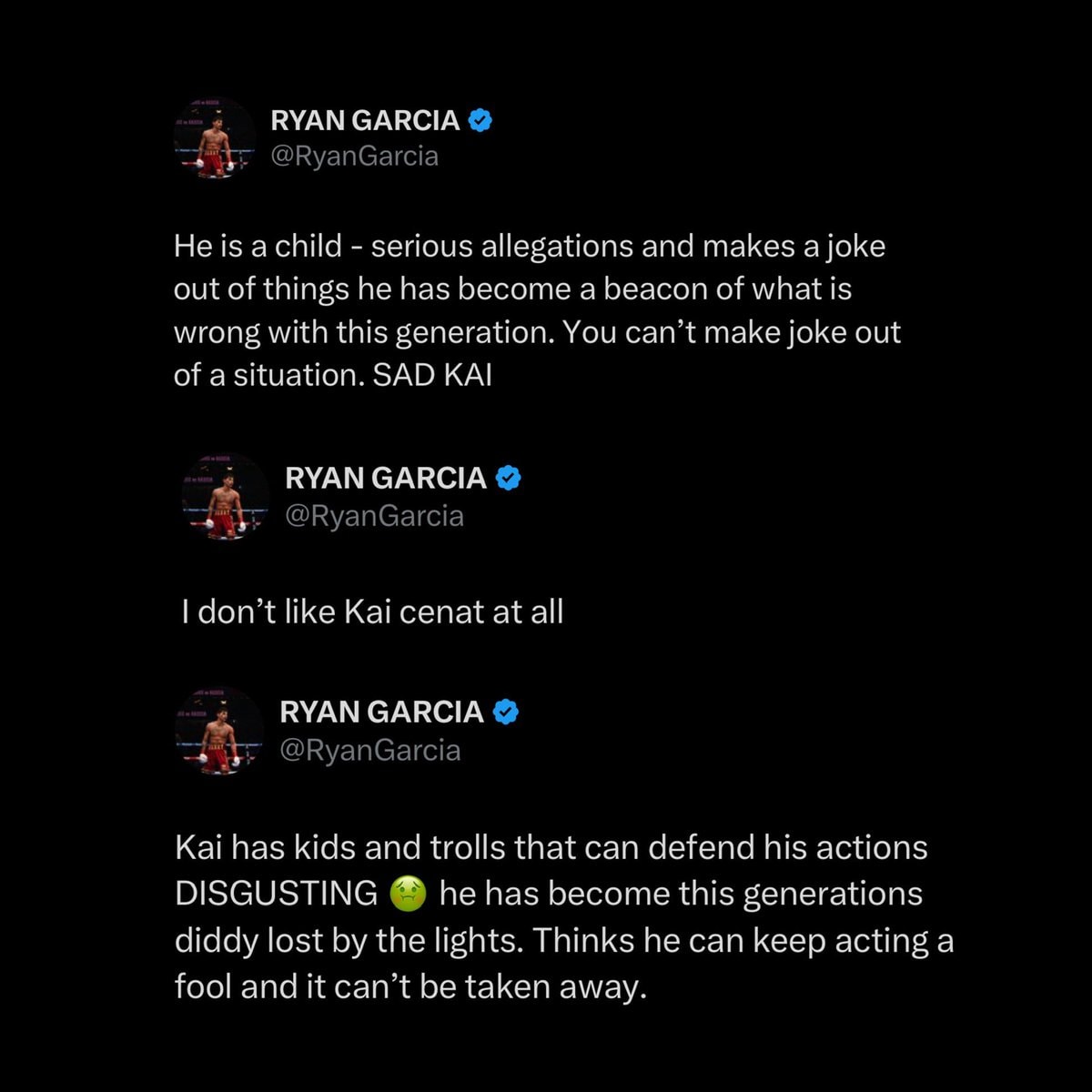 Ryan Garcia calls out Kai Cenat