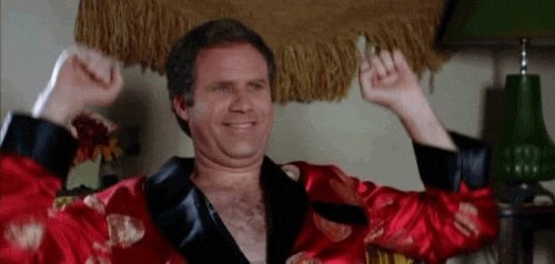 Will Ferrell red robe reaction GIF