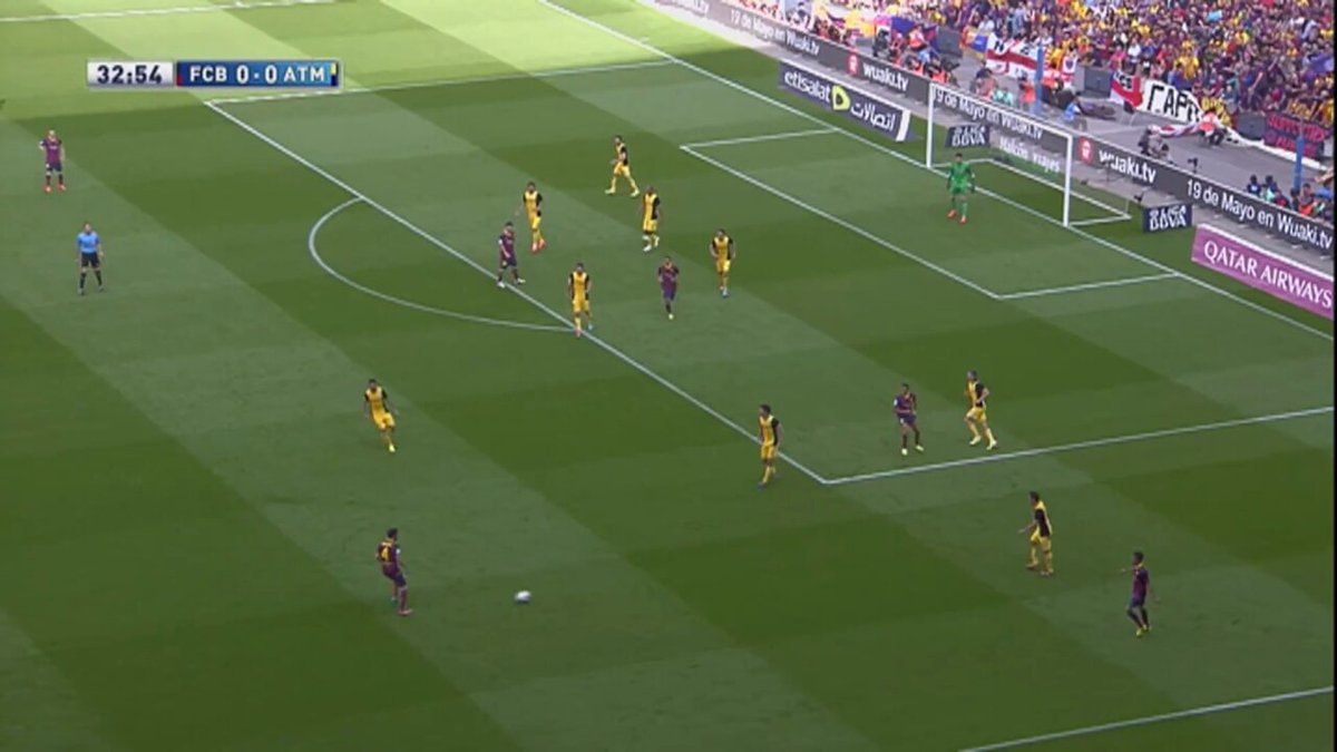 Diego Godín goal vs Barcelona