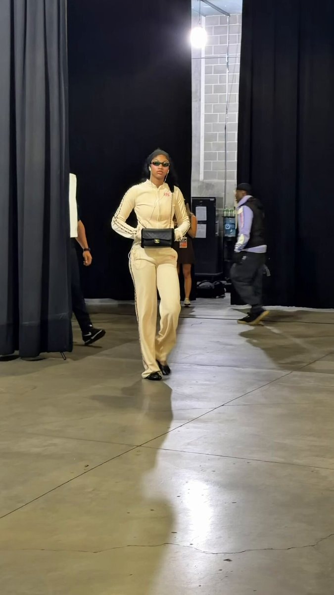 Angel Reese WNBA Finals arrival
