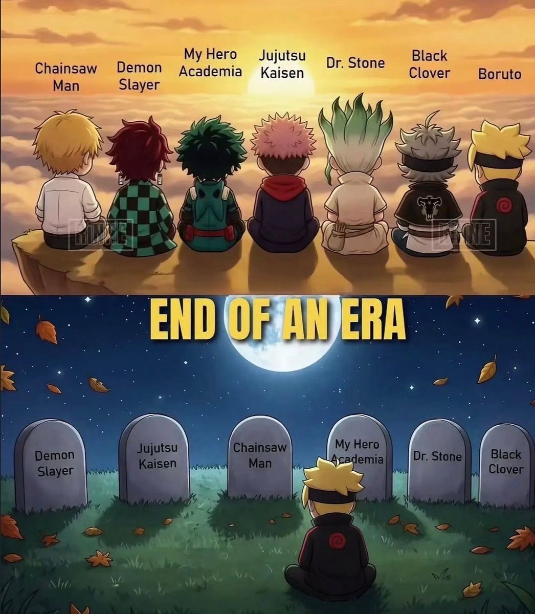Boruto end of an era anime meme