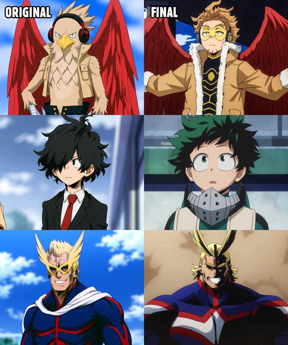 anime character design evolution