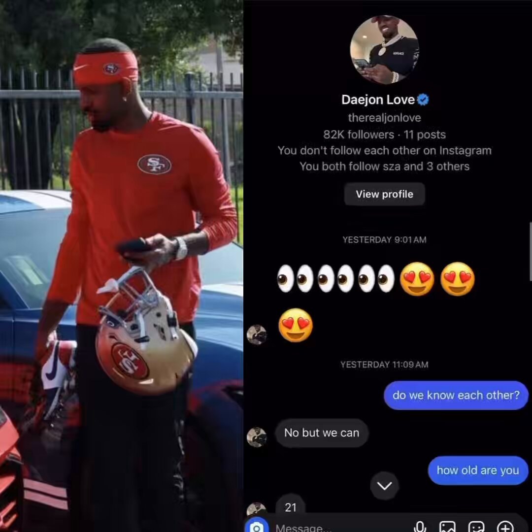 Daejon Love 49ers fake receiver