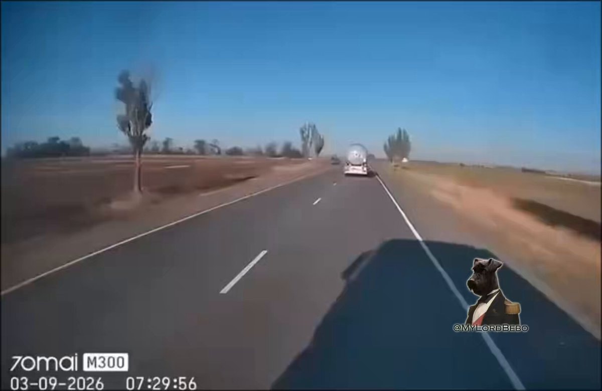 Russian trucks under Ukrainian attack