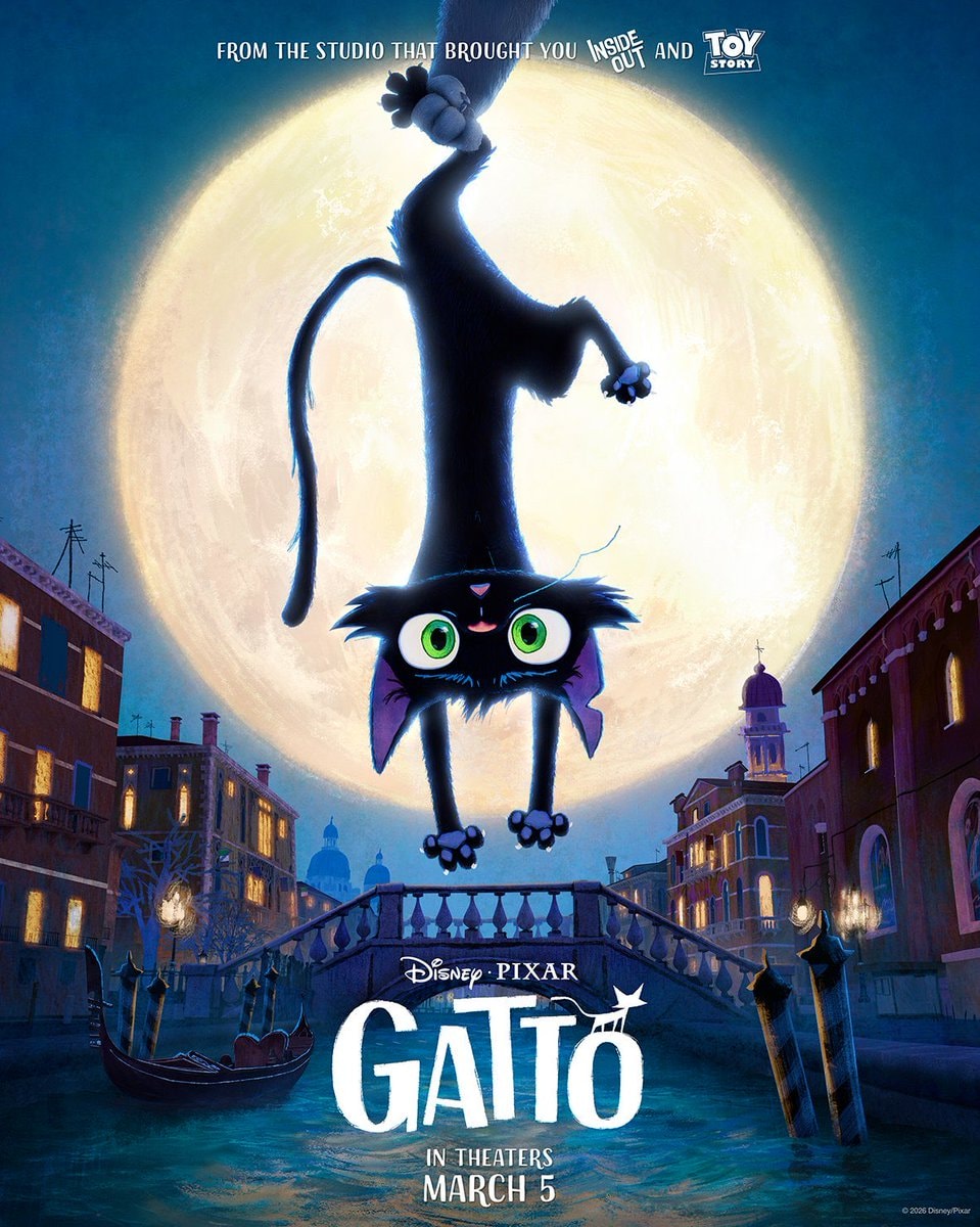 Gatto Pixar poster March 5 2027 Gatto Pixar poster March 5 2027