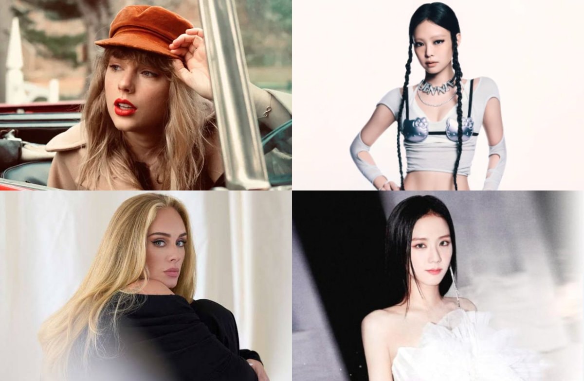 Jennie Jisoo Taylor Swift Adele first week sales