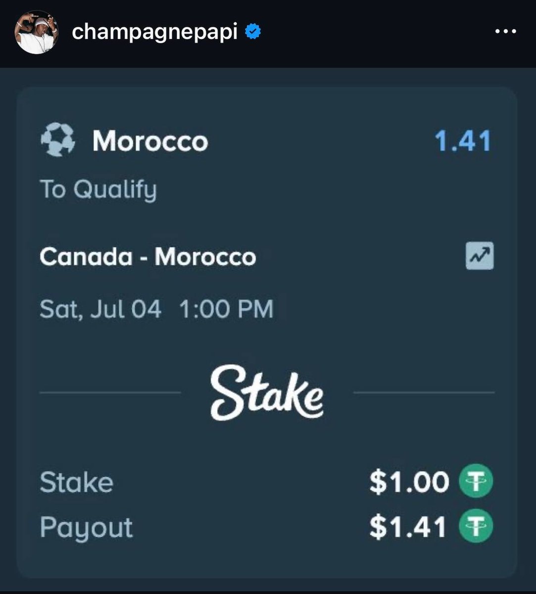 Morocco defeats Canada despite Drake curse (photo 2 of 2)
