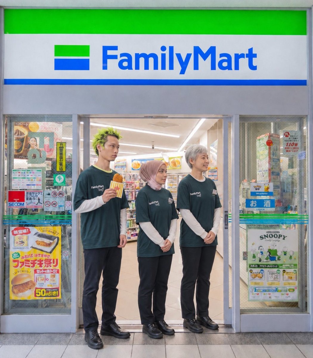 FamilyMart policy update on hair and hijabs
