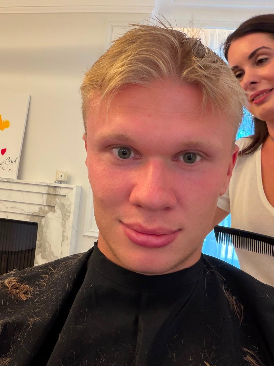 Erling Haaland new haircut