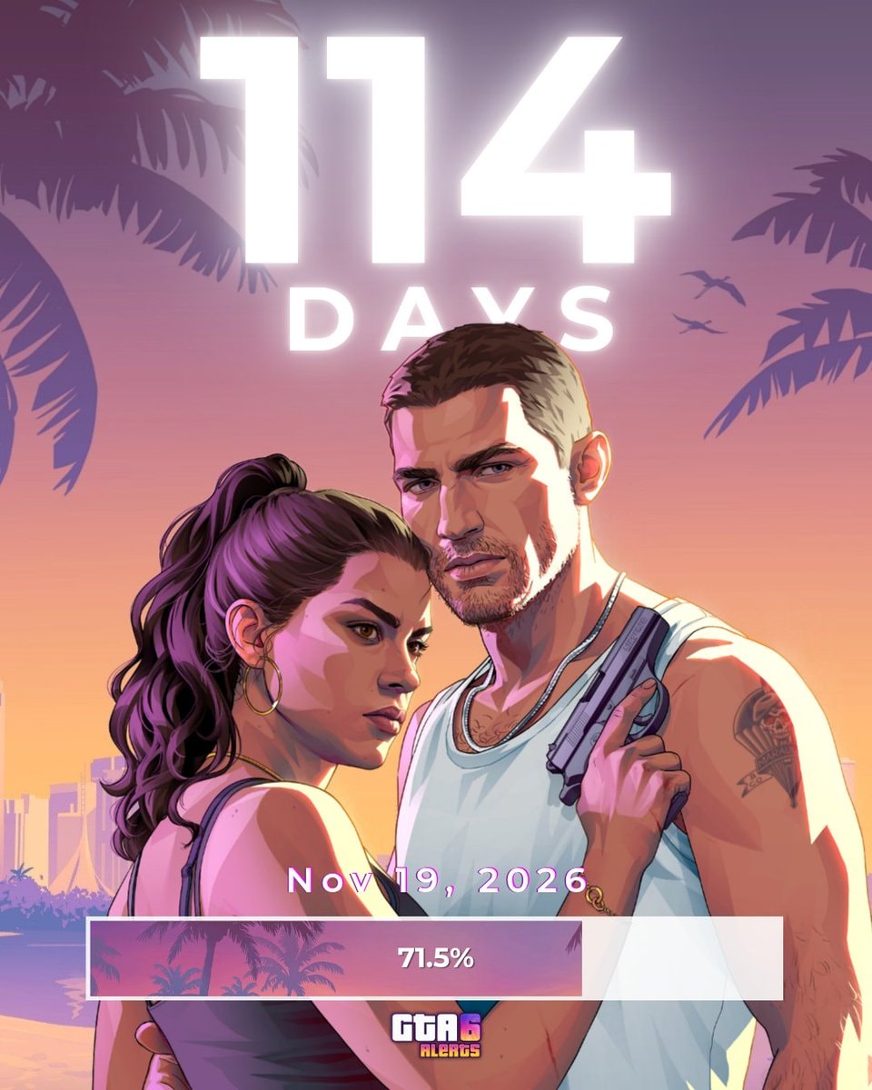 GTA 6 countdown 114 days GTA 6 countdown 114 days