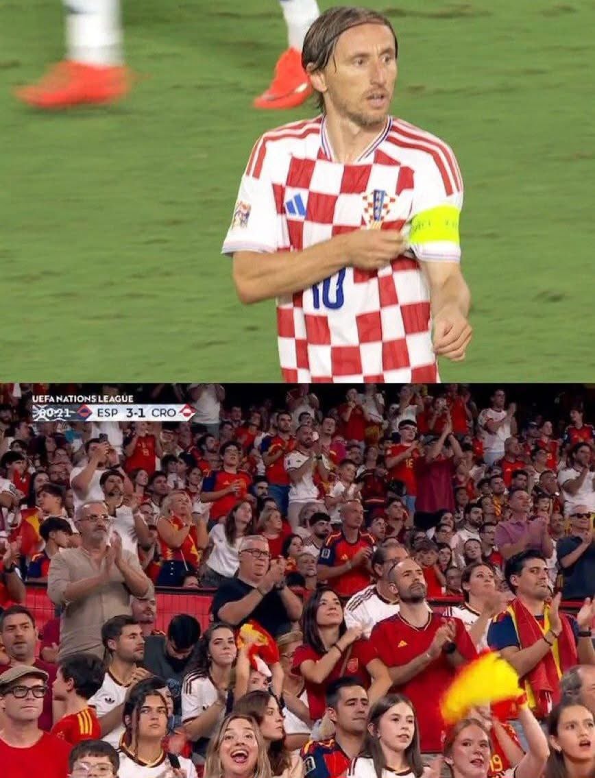 Luka Modric Sevilla ovation UEFA Nations League