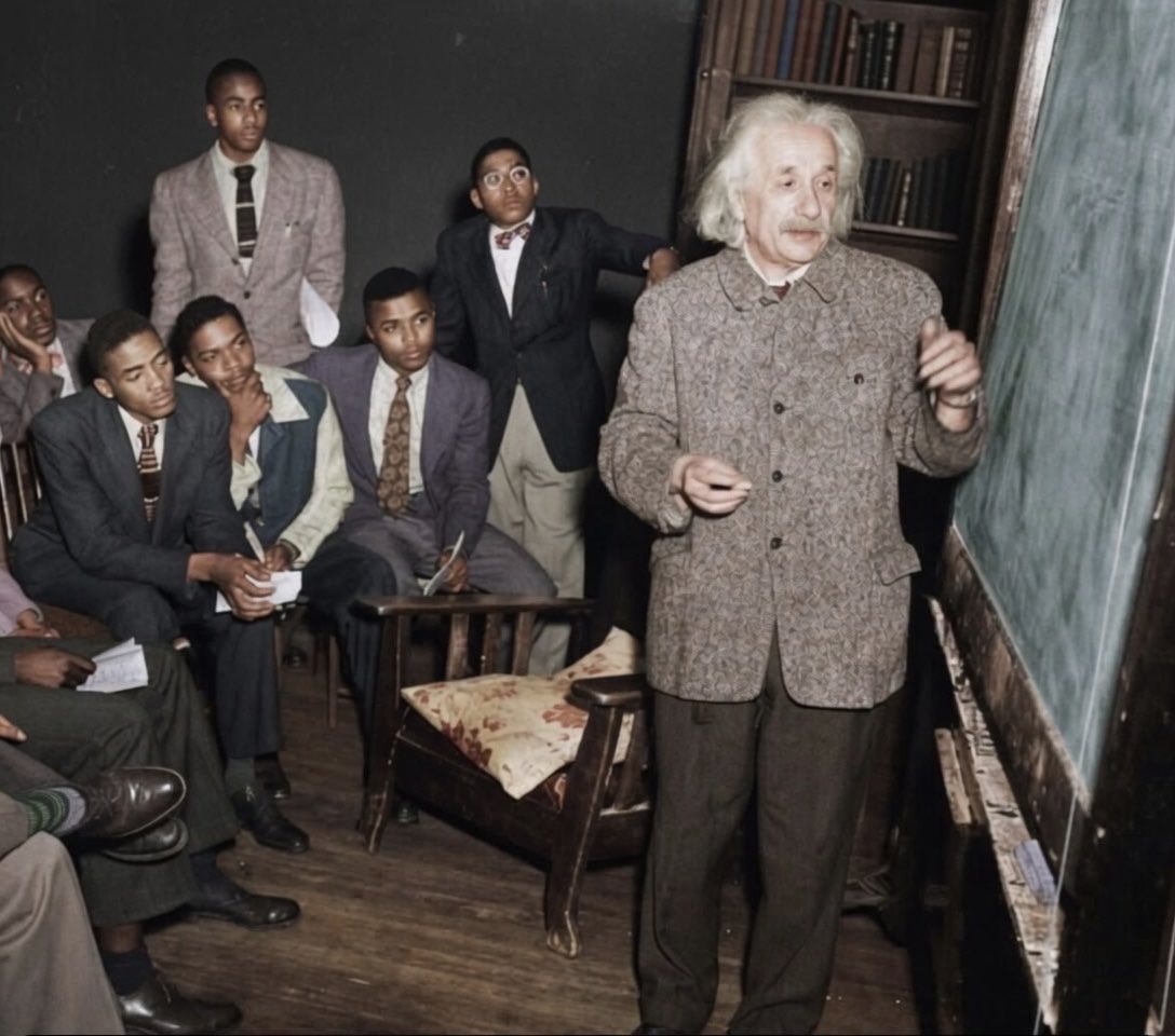 Albert Einstein at Lincoln University 1946