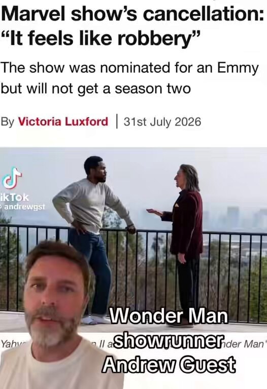 Wonder Man canceled Andrew Guest