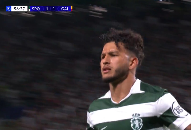 Luis Javier Suarez goal for Sporting CP