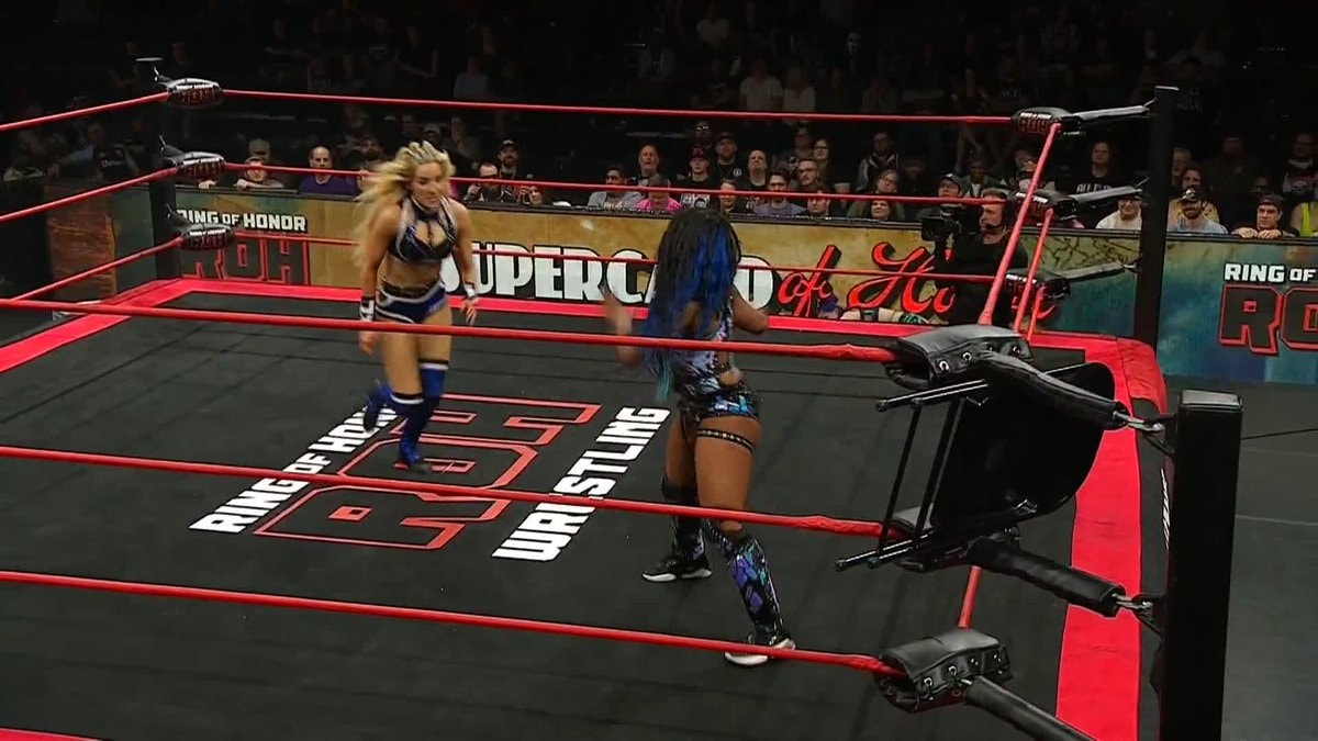 Athena eliminates Zayda Steel ROH Supercard