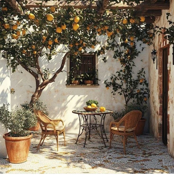 outdoor patio scene (photo 2 of 4)