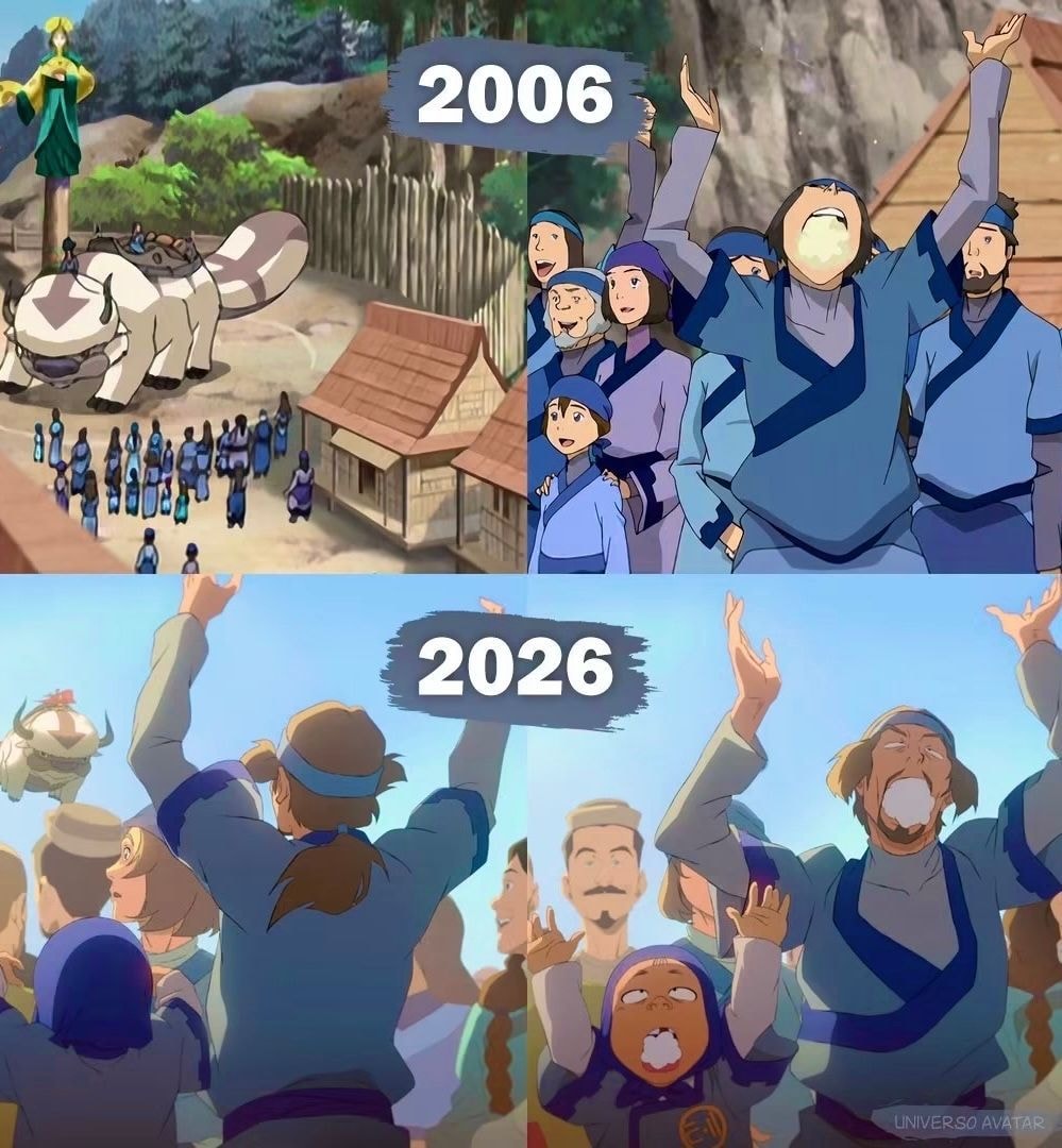 Avatar The Last Airbender 2006 vs 2026 comparison