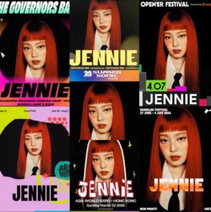 Jennie headlining major festivals in 2026 (photo 2 of 2)