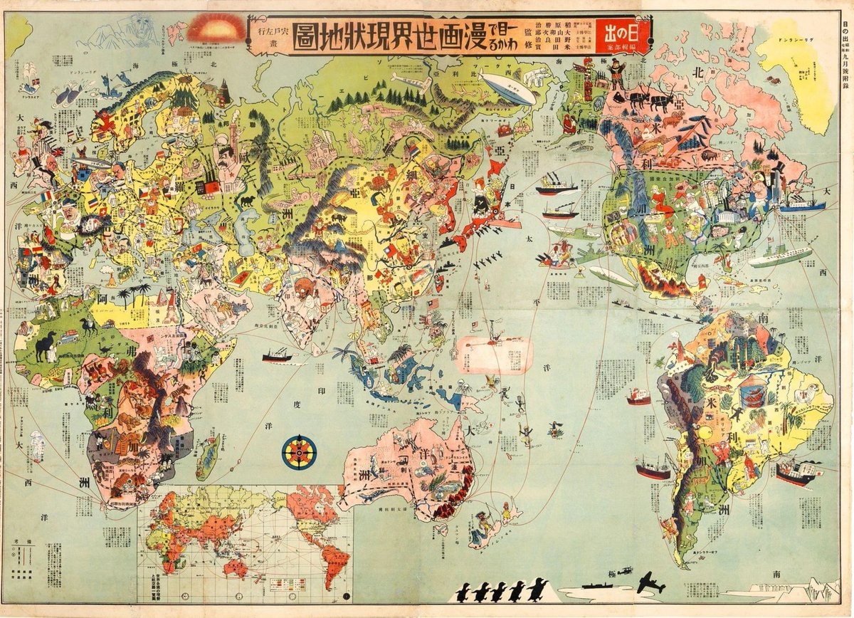 Japanese Stereotype Map 1932