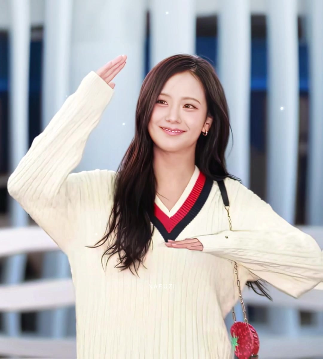 Jisoo airport departure fancam