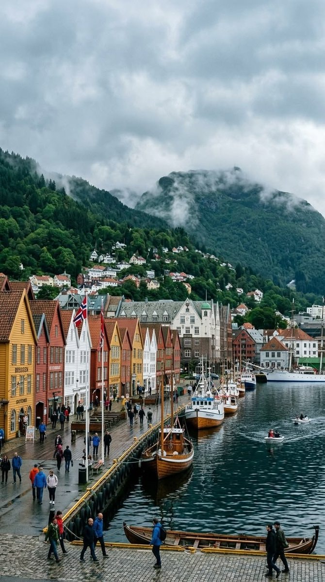 Bergen Norway harbor