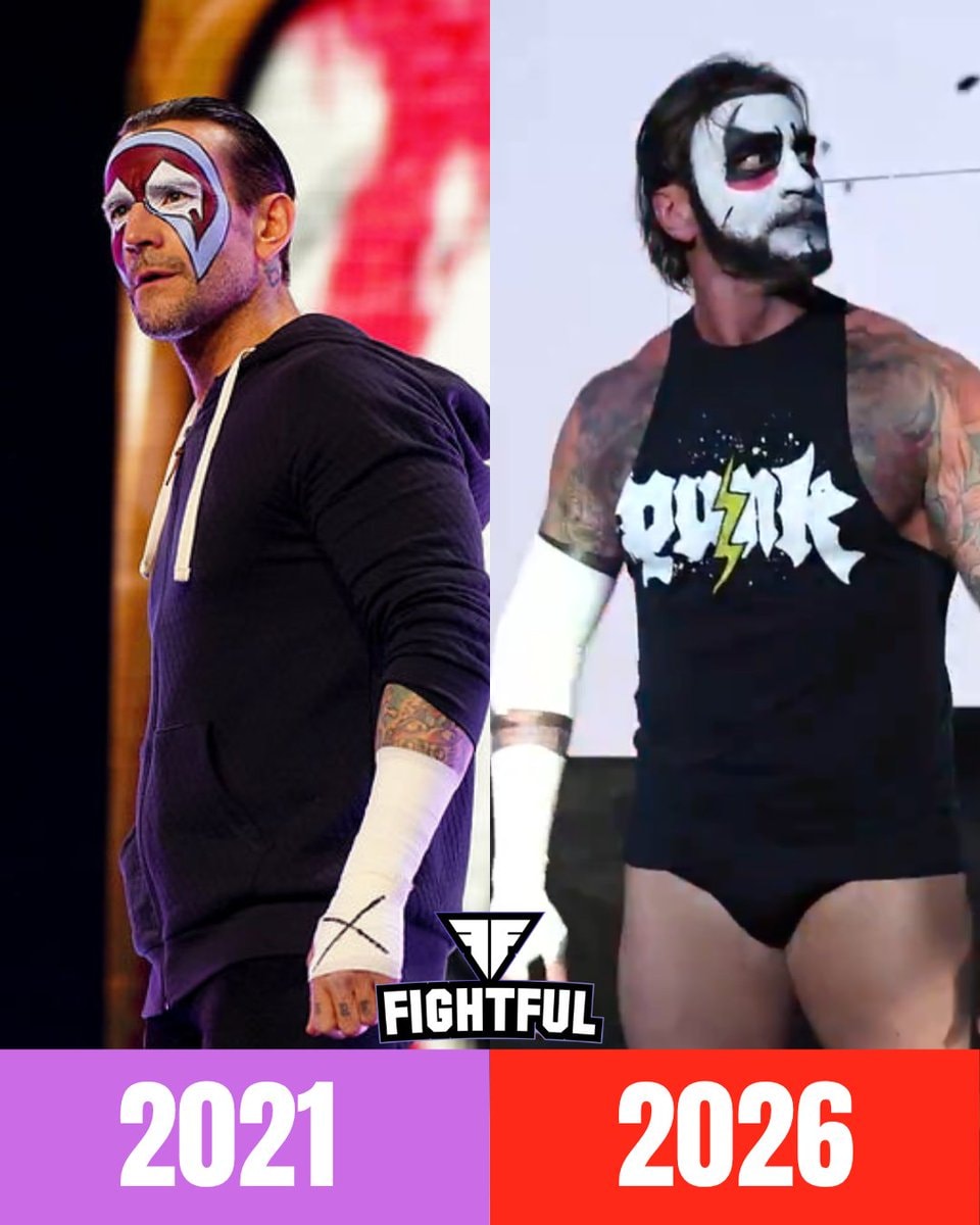 CM Punk Sting and Danhausen face paint