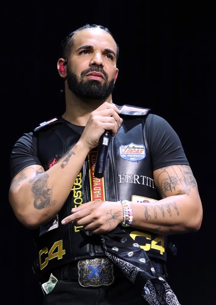 Drake performing on stage
