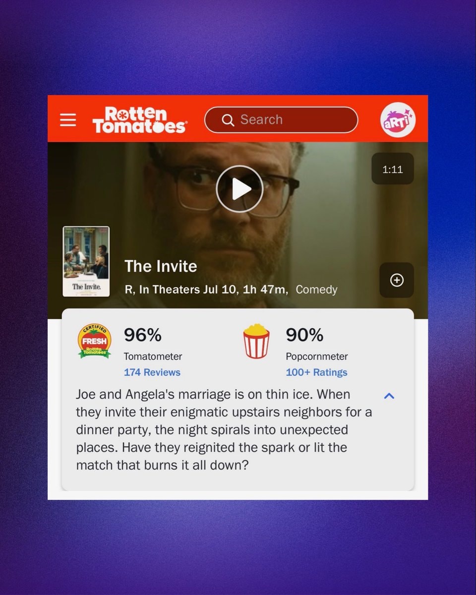 The Invite Rotten Tomatoes 96% (photo 2 of 2)