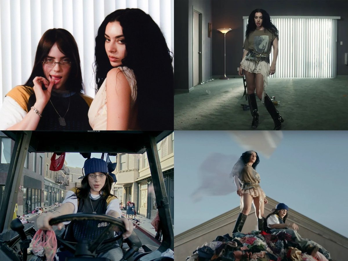Charli xcx Guess Billie Eilish anniversary Charli xcx Guess Billie Eilish anniversary
