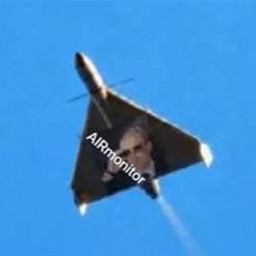 Putin portrait on Russian Geran-4 drone