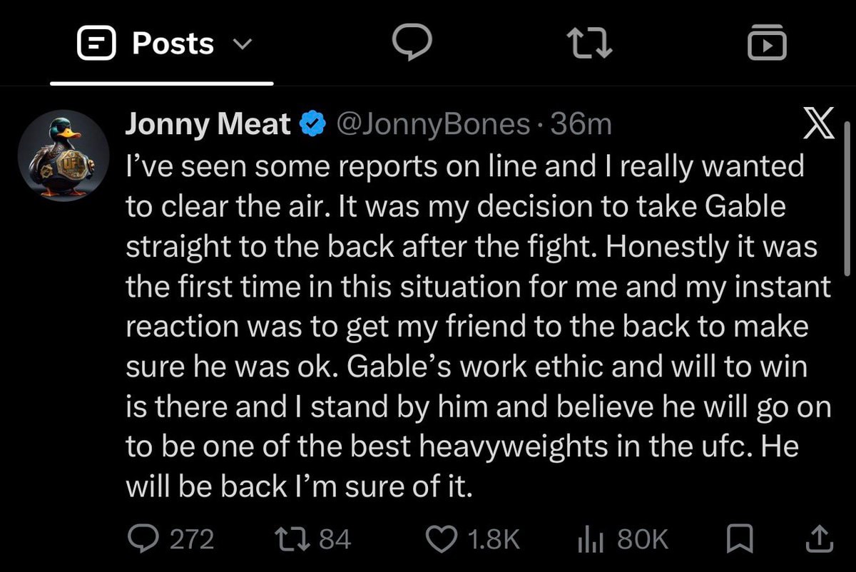 Jon Jones statement on Gable Steveson