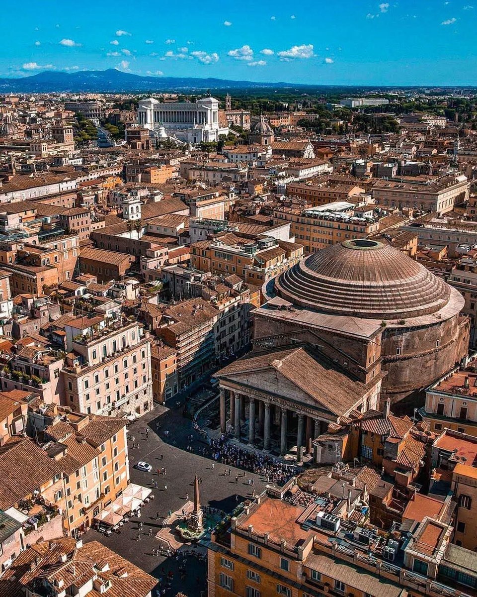Rome Italy aerial view