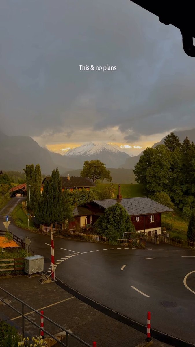 Switzerland mountain village