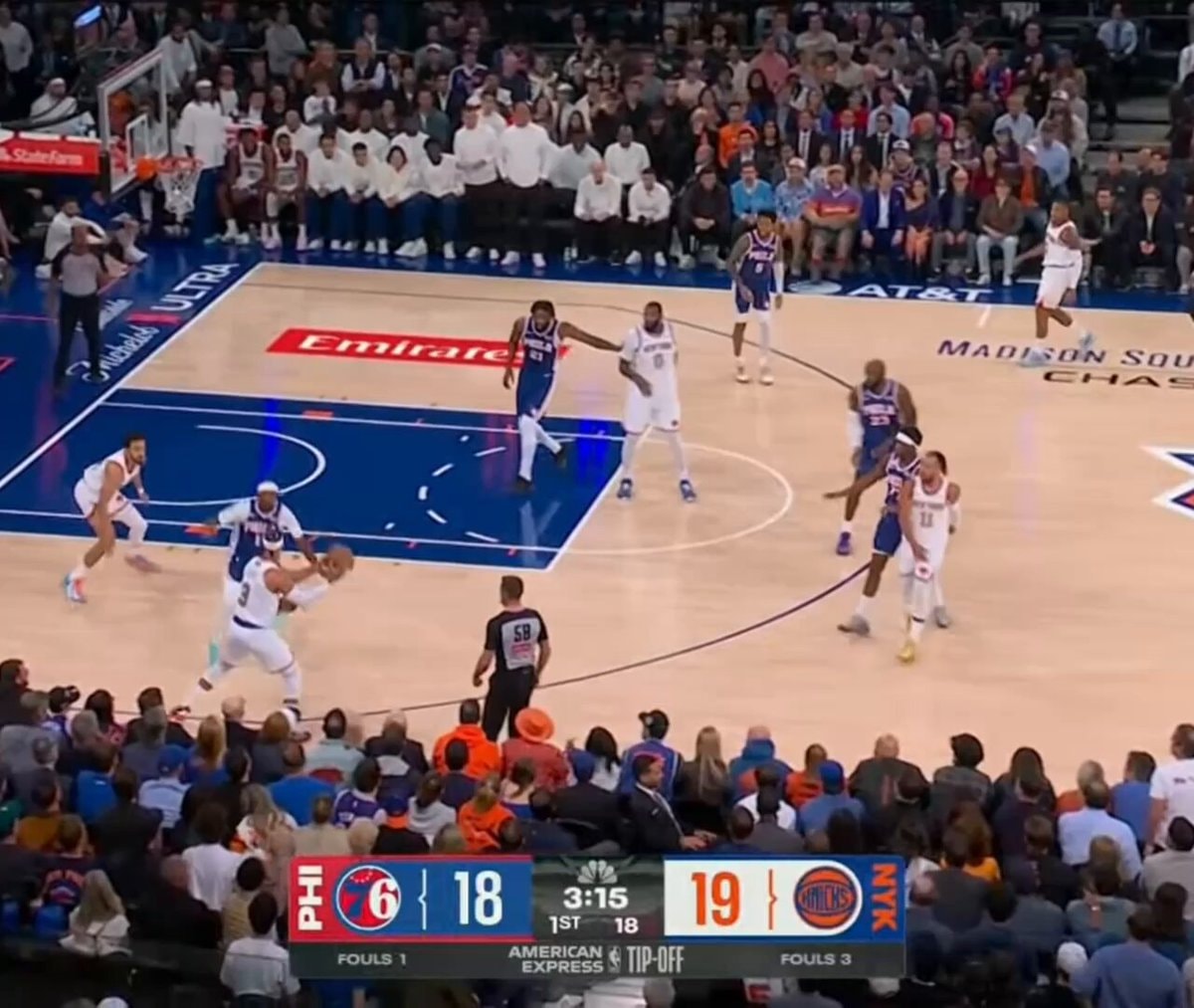 Knicks fans chant at Embiid